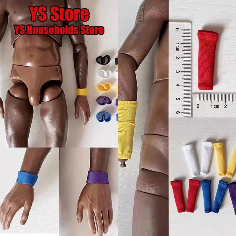 1 Pezzo Braccialetto da Soldato 1/6, Polsiere Sportive da Basket, Fasce da Polso per Palestra e Atletica, Accessori per Action Figure da 12 Pollici