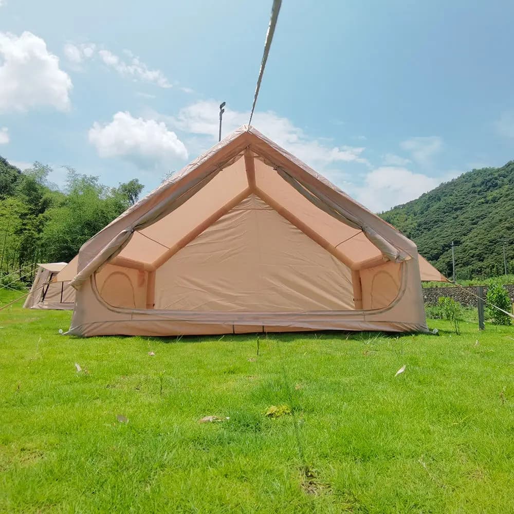 Tenda da Campeggio per 4 Persone, 6,3 Metri Quadrati, Tenda Gonfiabile Portatile Impermeabile in Tessuto Oxford