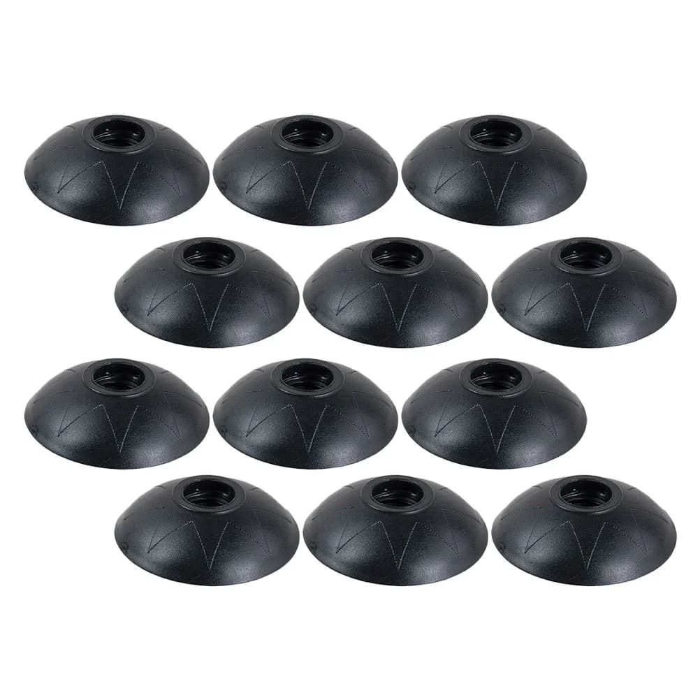 12 pieces durable mud tray rubber cover for walking stick climbing stick mud block walking stick accessories for hiking camping hiking