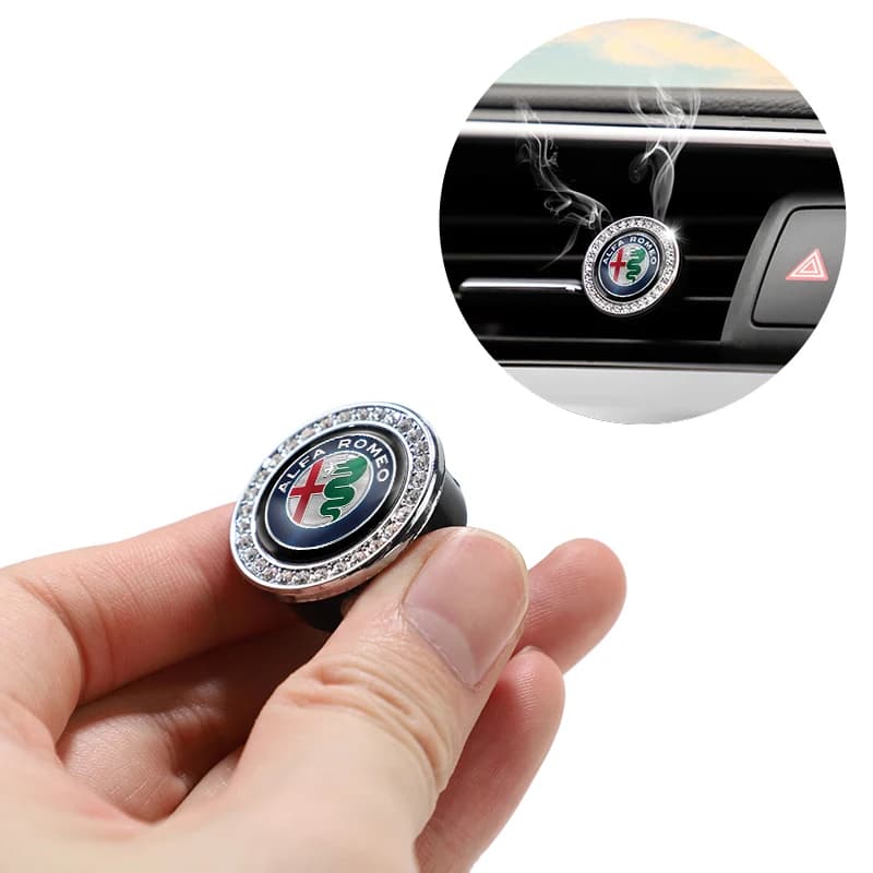 Deodorant for car Solid perfume Air conditioner Vent Mount Clip for Alfa Romeo 159 147 GT 156 Stelvio Giulia Giulietta Volante Mito