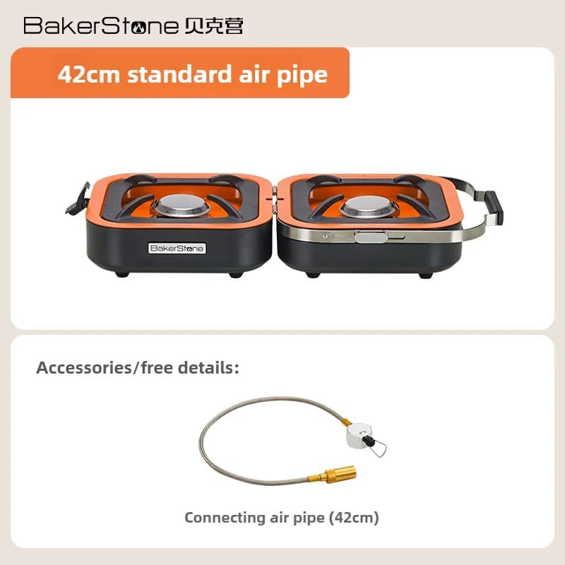 BakerStone Stufa per carte Stufa da picnic Stufa a gas Stufa a gas da campeggio Stufa per barbecue Stufa da campeggio esterna Pieghevole portatile a gas