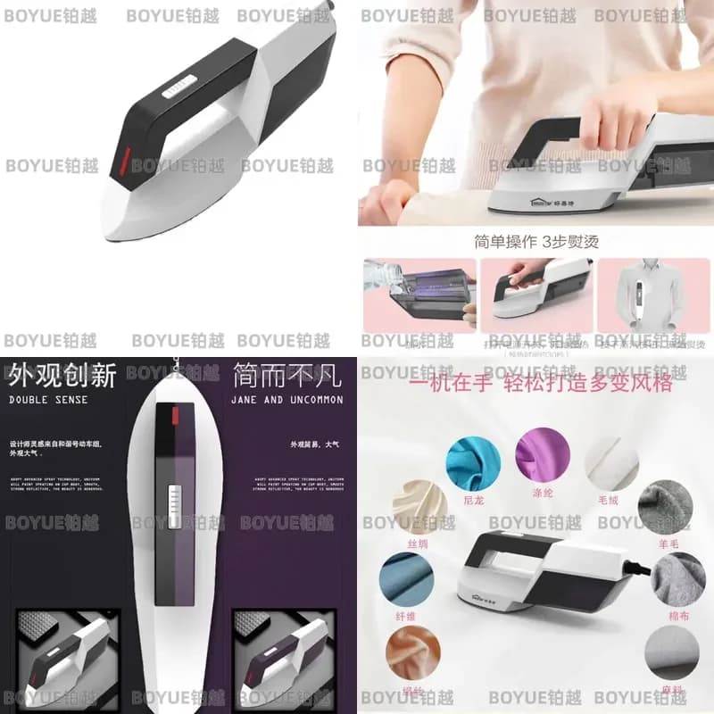 Portable Handheld Steam Iron Mini Travel Garment Steamer Compact Household Clothes Pressing Device Lightweight Fabric Wrinkle