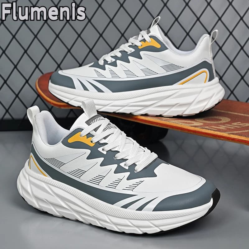 Scarpe da corsa sportive comode e antiscivolo da uomo, scarpe casual per il pendolarismo, scarpe da corsa fuoristrada con piastra in carbonio