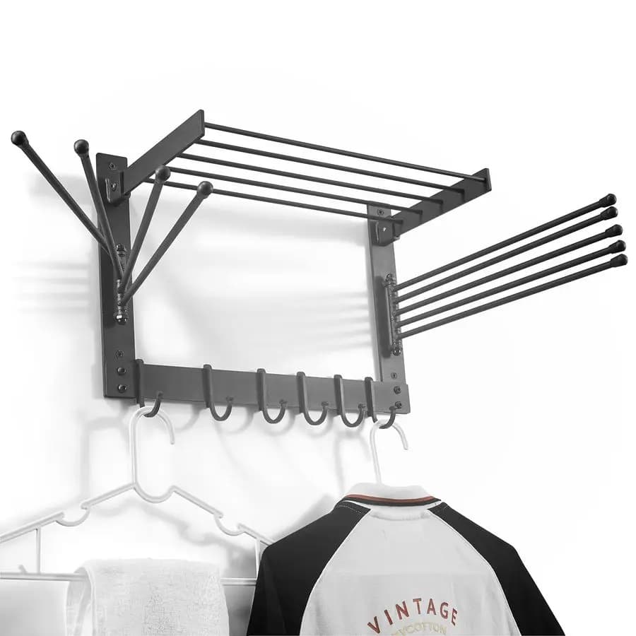 Stainless steel wall drying rack, Towel rack for laundry and bath