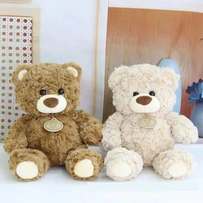 Orsacchiotto di Peluche, Bambola Orso da Abbracciare, Regalo di Compleanno per Bambini, Cuscino Decorativo per Soggiorno e Camera da Letto