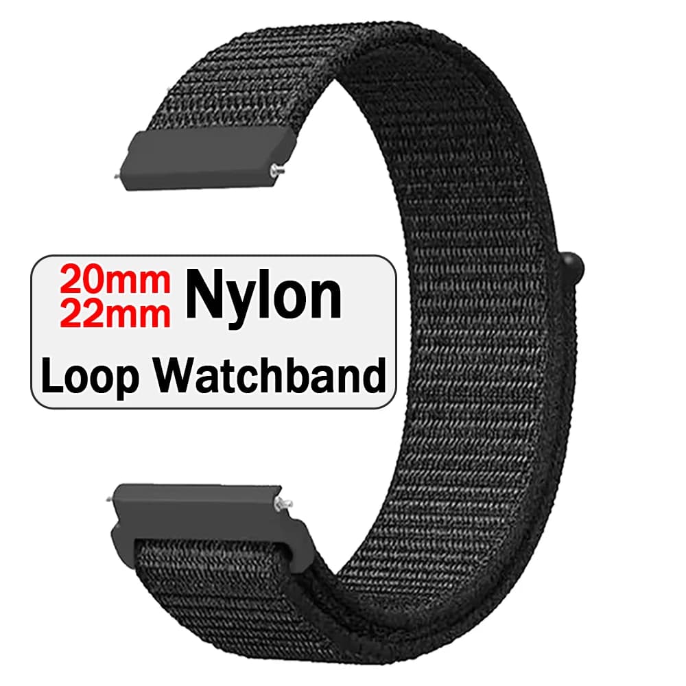 Cinturini in nylon da 20-22 mm per Garmin Venu Sq 2 3 4/D2 Air X15 Forerunner 570 255 645 165 265, braccialetto intrecciato per HUAWEI WATCH