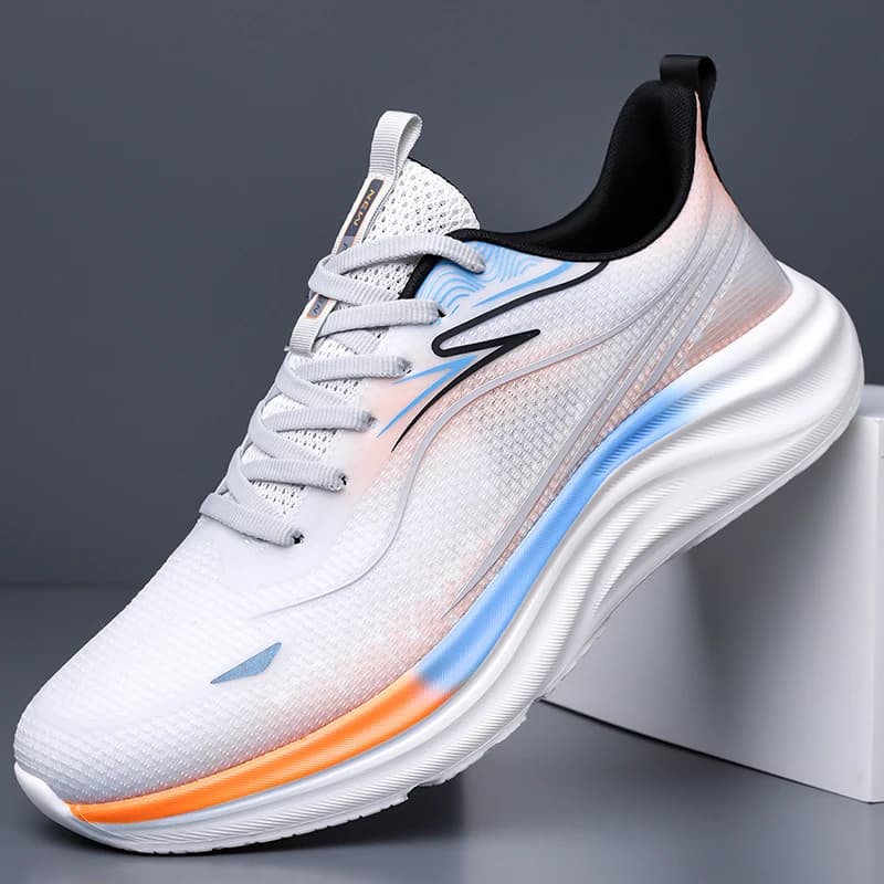 Scarpe sportive casual traspiranti in rete stile estivo per giovani, suola morbida, antiscivolo, scarpe da corsa leggere, scarpe da uomo versatili