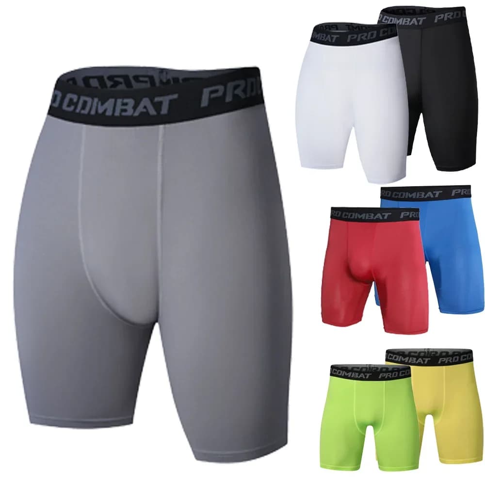 2025 Compression Shorts Men Summer Sportswear Training Tights Gym Fitness Leggings Short Pants Sport Bottoms Running Shorts Men
