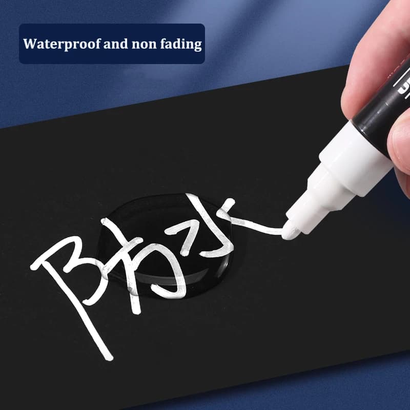 UNI Posca Pennarello evidenziatore bianco acrilico PC-1M/3M/5M/8K/17K Pennarelli per vetro, plastica, metallo, legno, ceramica