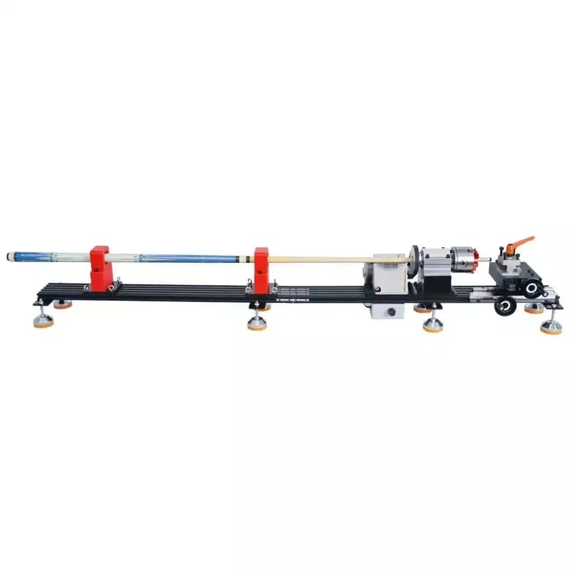 Macchina per la riparazione di stecche da biliardo, tornio per riparazione stecche da biliardo, strumento per la riparazione di anelli in rame, angoli e punte in pelle con linea aperta