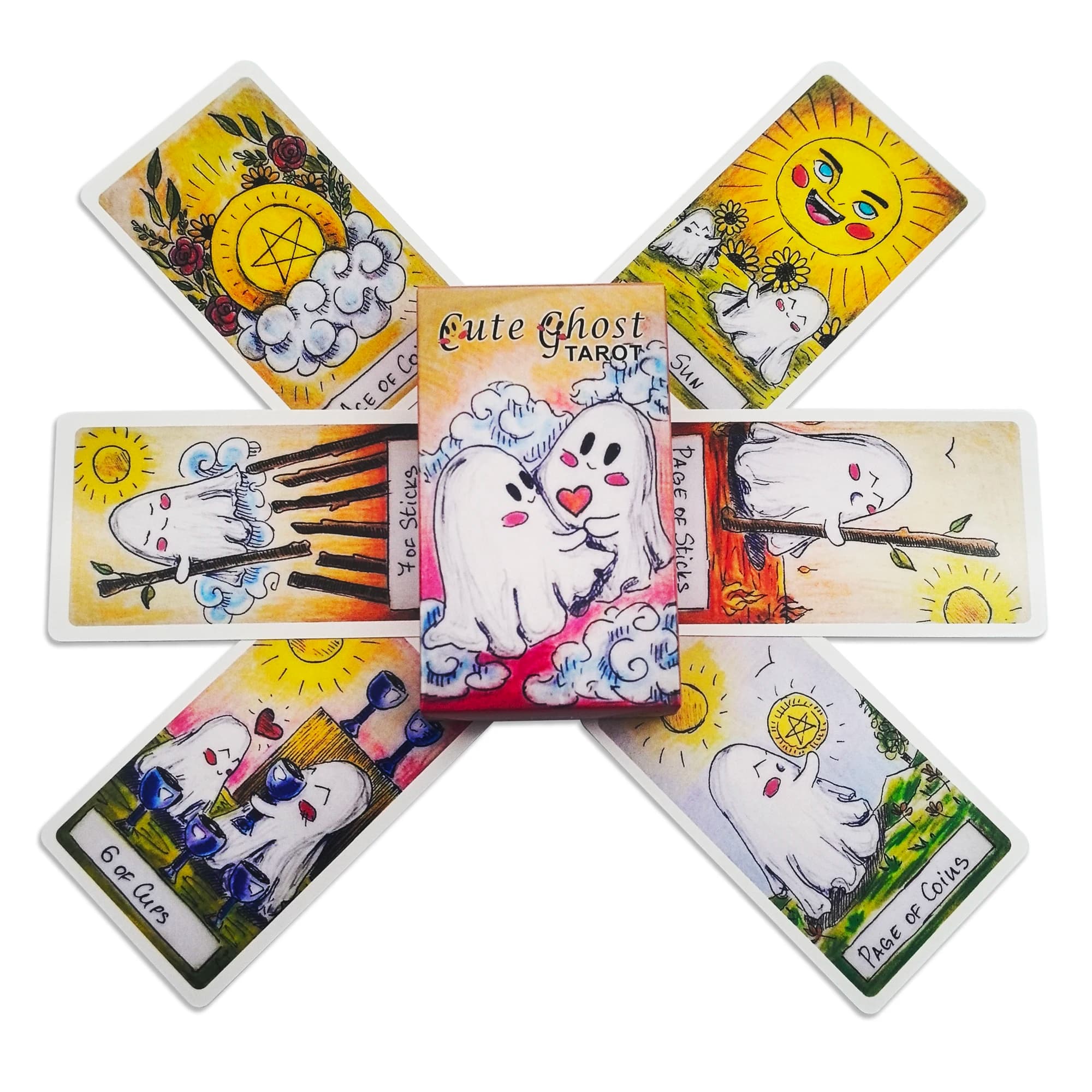 Simpatico mazzo di tarocchi fantasma giocattolo 78 pezzi mazzo di tarocchi oracolo carta divinazione festa di compleanno intrattenimento gioco da tavolo regalo
