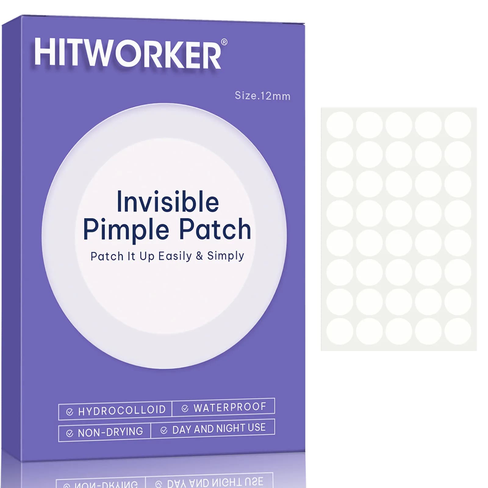 Invisible Hydrocolloidal Curtain Waterproof for Acne, Viso Care Accessories and Detergent Essence, Suitable for All Skin Types