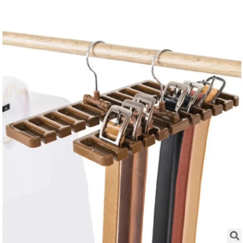 Gancio per cintura per cravatta Guardaroba Cinture per armadio Sciarpa Organizzatore sospeso Rotante 10 slot per schede Portaoggetti Gancio per rack Articoli per la casa per la camera da letto