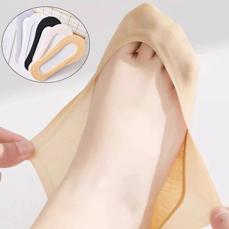 5pairs Women Boat Socks Soft Breathable Solid Color Ultra-Thin Invisible Sock Sweat-Absorbing High Quality Soft Easy Casual Sox