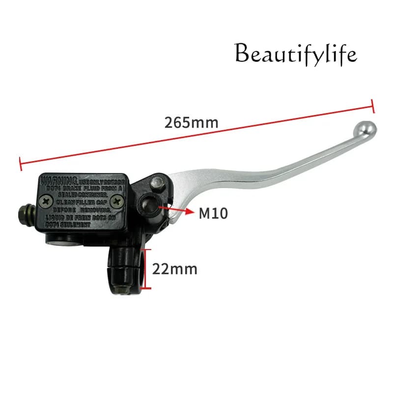 YJ Motorcycle Front Brake Master Cylinder Assembly For CM125 CA250 Cruiser Bike Universal Disc Brake Pump