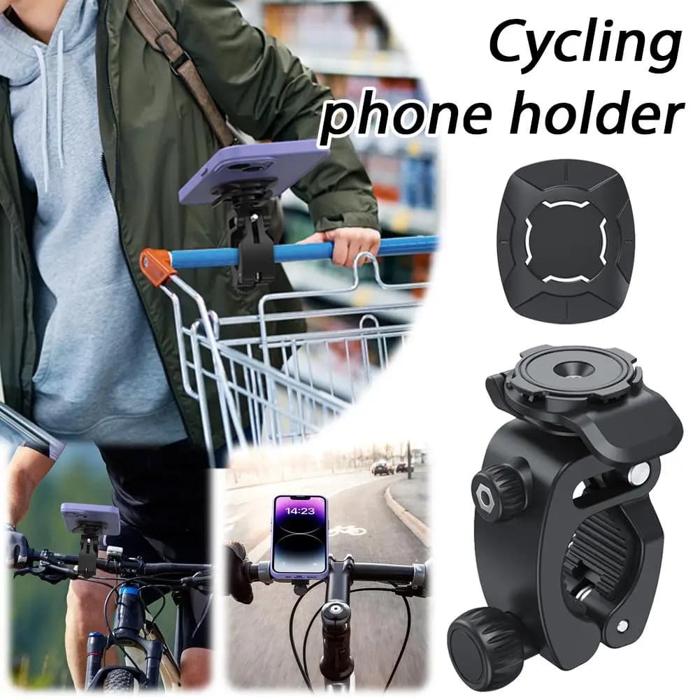 Bicycle Riding Mobile Phone Holder One Click Quick Release Car Dashboard Holder Adjustable Holder Bicycle Accessories