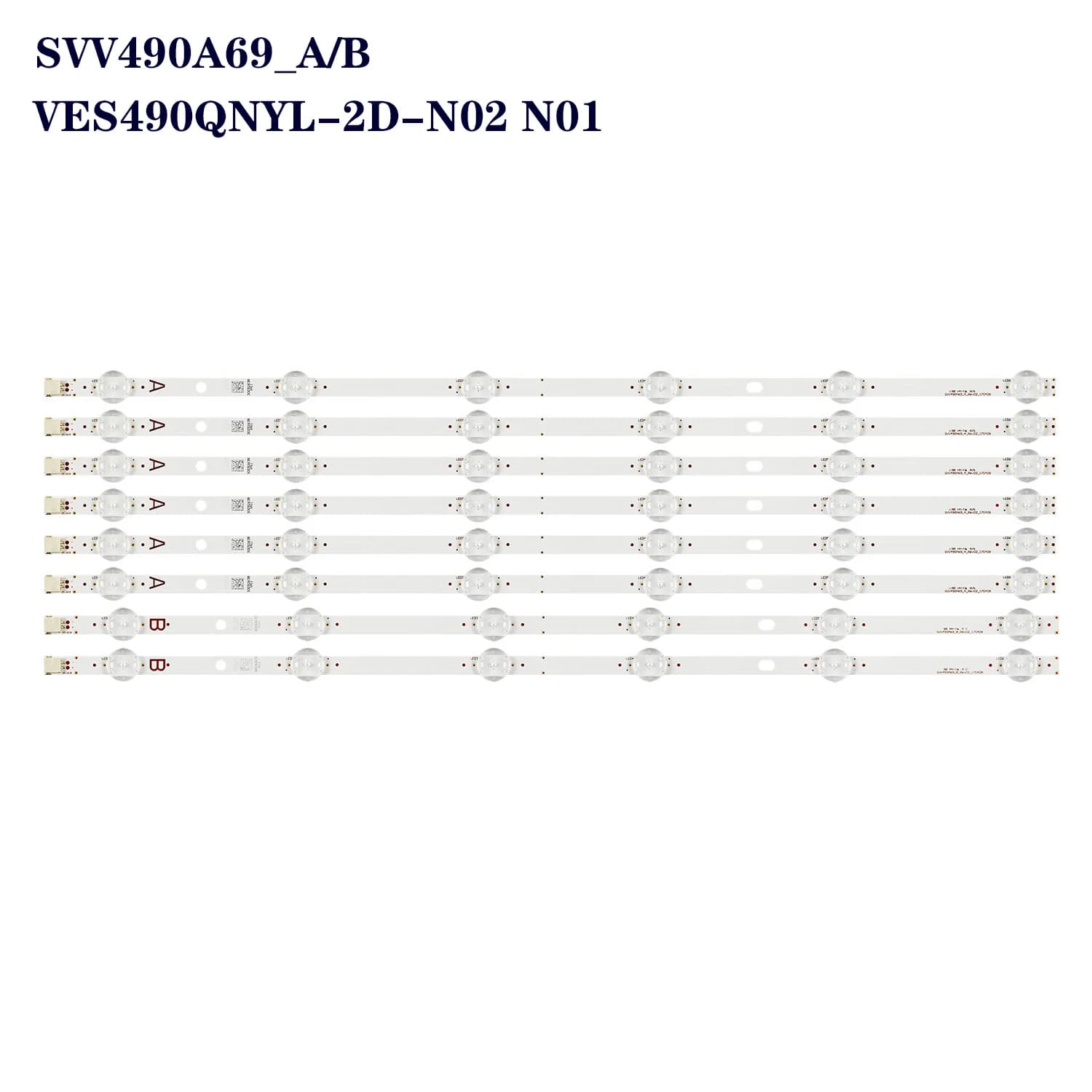 LED Backlight strip For 49UD8400 49T6863DG TX-49GS352B TX-49FX550E TX-49GX550E TX-49FX555E TX-49FX555B VES490UNYL-2D-N01