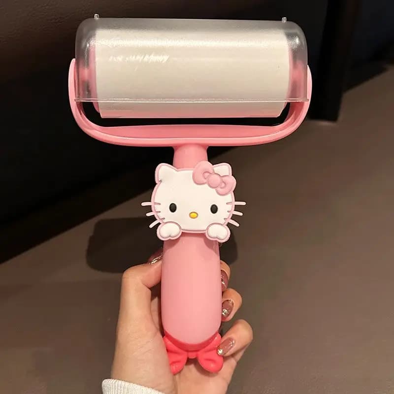 Cute Cartoon Hello Kitty Strong Lint Sticker High Viscosity Tear-off Clothes Dust Removal Roller Household Artifact Holiday Gift