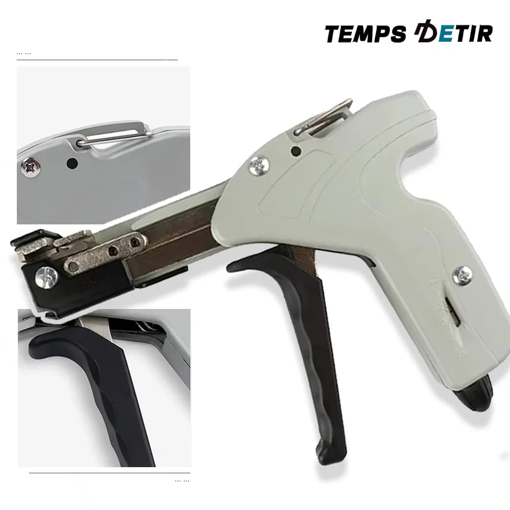 Professional Stainless Steel Cable Tie Gun for 4.6-7.9mm Width Cutting Tie Plier Hand Fastening Tool Secure & Easy Installation