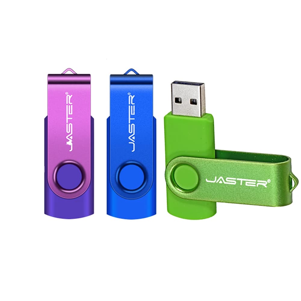 Chiavetta USB 2.0 Girevole alla Moda 128GB 64GB 32GB Colorata ad Alta Velocità 16GB 8GB 4GB 128MB Memoria USB Impermeabile