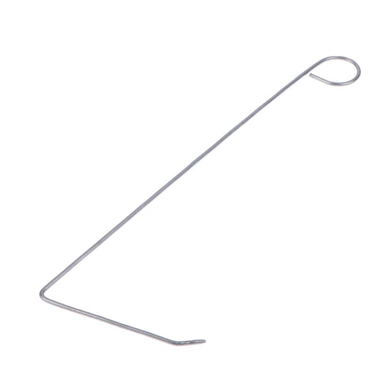 Sostituzione del gancio per macchina per maglieria adatta per ferro ad ancia d'argento Tessuto a forma di 7 Cucito Ricamo Accessori per strumenti all'uncinetto artigianali
