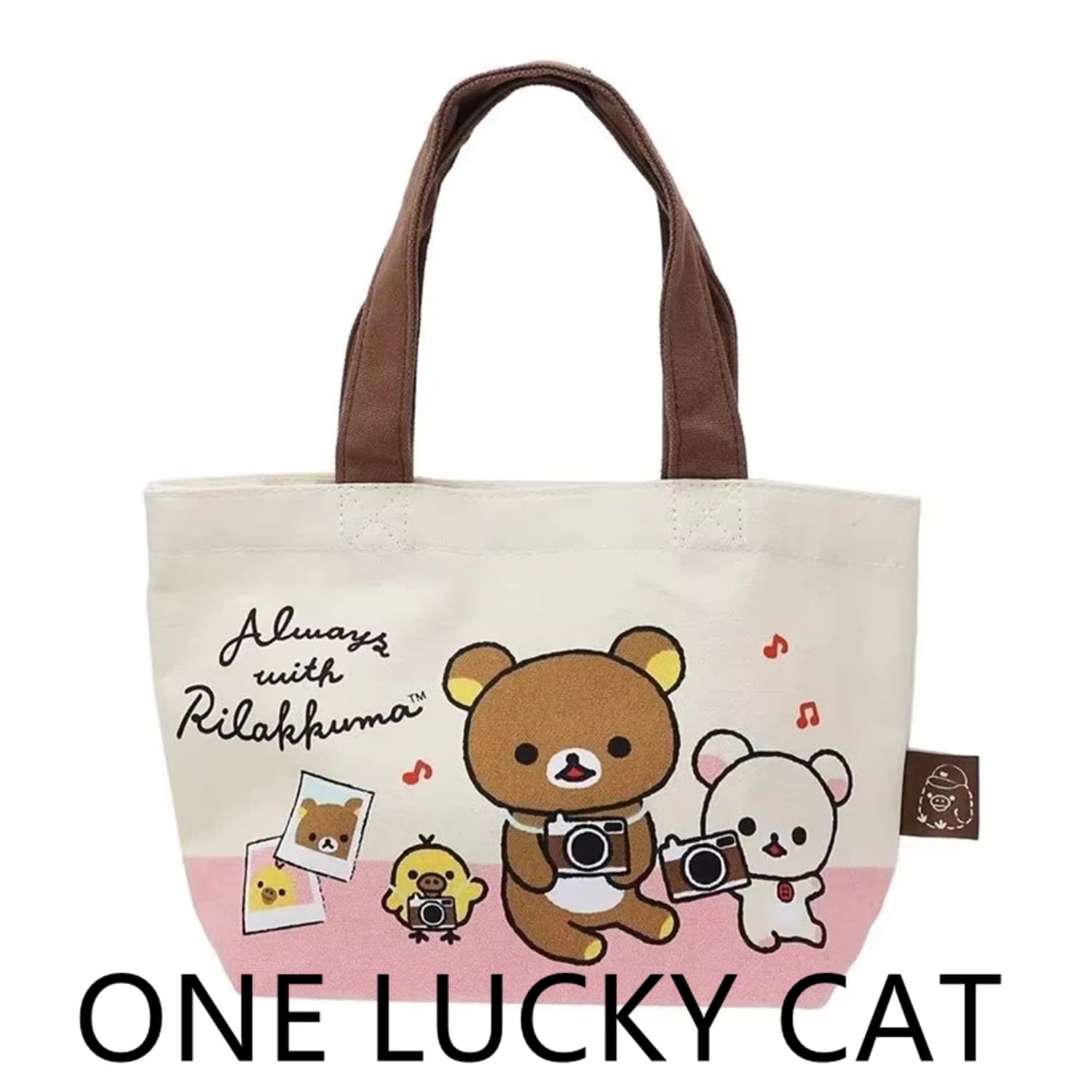 New Cute Rilakkuma Kids piccole borse di tela borse da pranzo donna per bambini