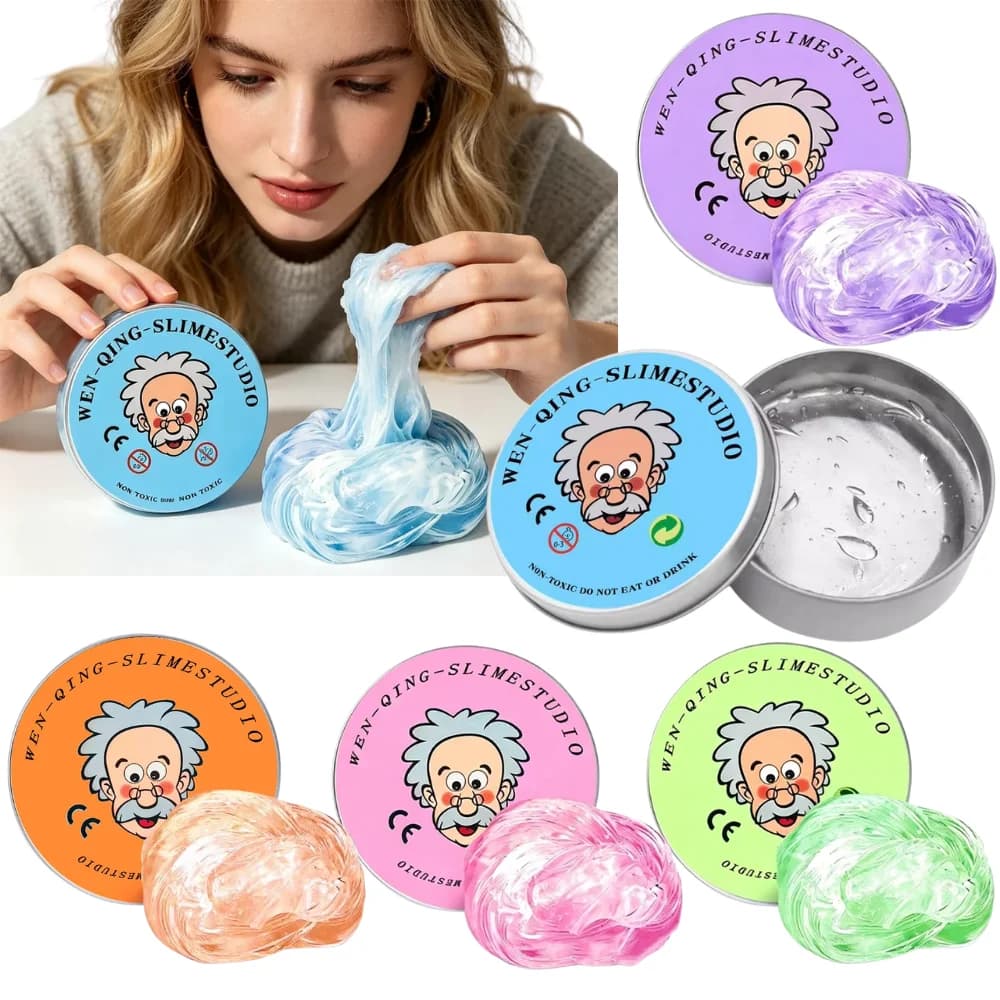 Set di Giocattoli Slime Liquido Riutilizzabile 2026, Giocattoli Antistress Sicuri per Bambini, Argilla Colorata Fai-da-Te, Pasta Modellabile