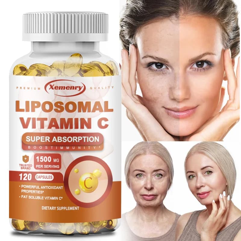 Liposomal Vitamin C: supports antioxidant and nutrient absorption, energy supplement and promotes immune health