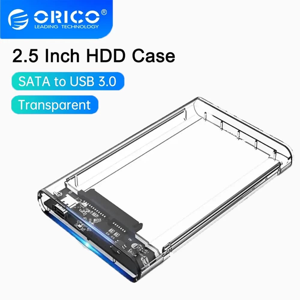Custodia per disco rigido ORICO da 2,5 pollici SATA a USB 3.0 per disco rigido SSD da 2,5 pollici Custodia per HDD da 6 TB Custodia per HDD esterna