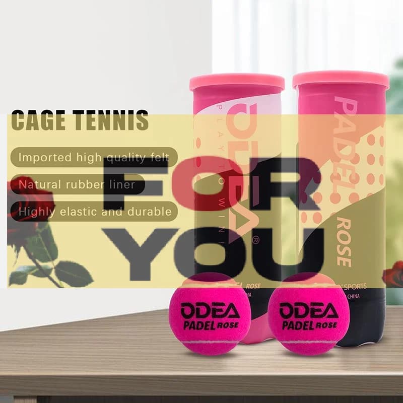 【OD】3Pcs Professional Tennis Padel Balls Match Ball PADEL BALL Cage Tennis High Elasticity Durable Training Ball