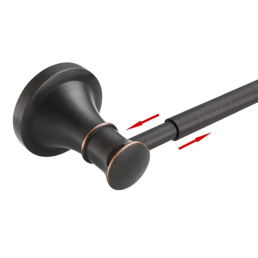 Portasciugamani Regolabile in Bronzo da 16 a 26 Pollici, Supporto per Asciugamani da Bagno, Asta Appendi Asciugamani da Parete, Accessori per Bagno