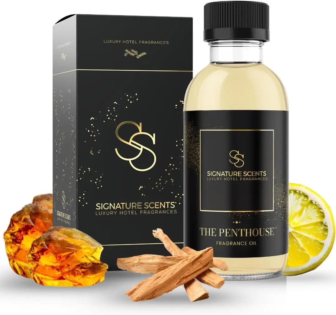 Diffusore di Aromi di Lusso per Casa e Hotel - 120ml (4.05fl oz) con Note di Cuoio, Agrumi e Legno