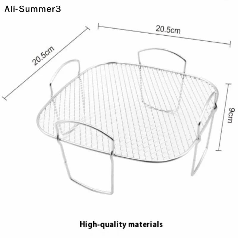 1Pc 2025 New Stainless Steel Air Frying Grid Kitchen Tools Food Cooking Tools Home Use Kitchen Tools