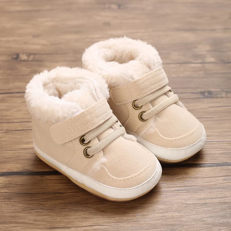 HAIZHIW 0-18M NEW Winter Boys Newborn Girls High Gymnastics Shoes Non-slip rubber sole for heat Newborn shoes