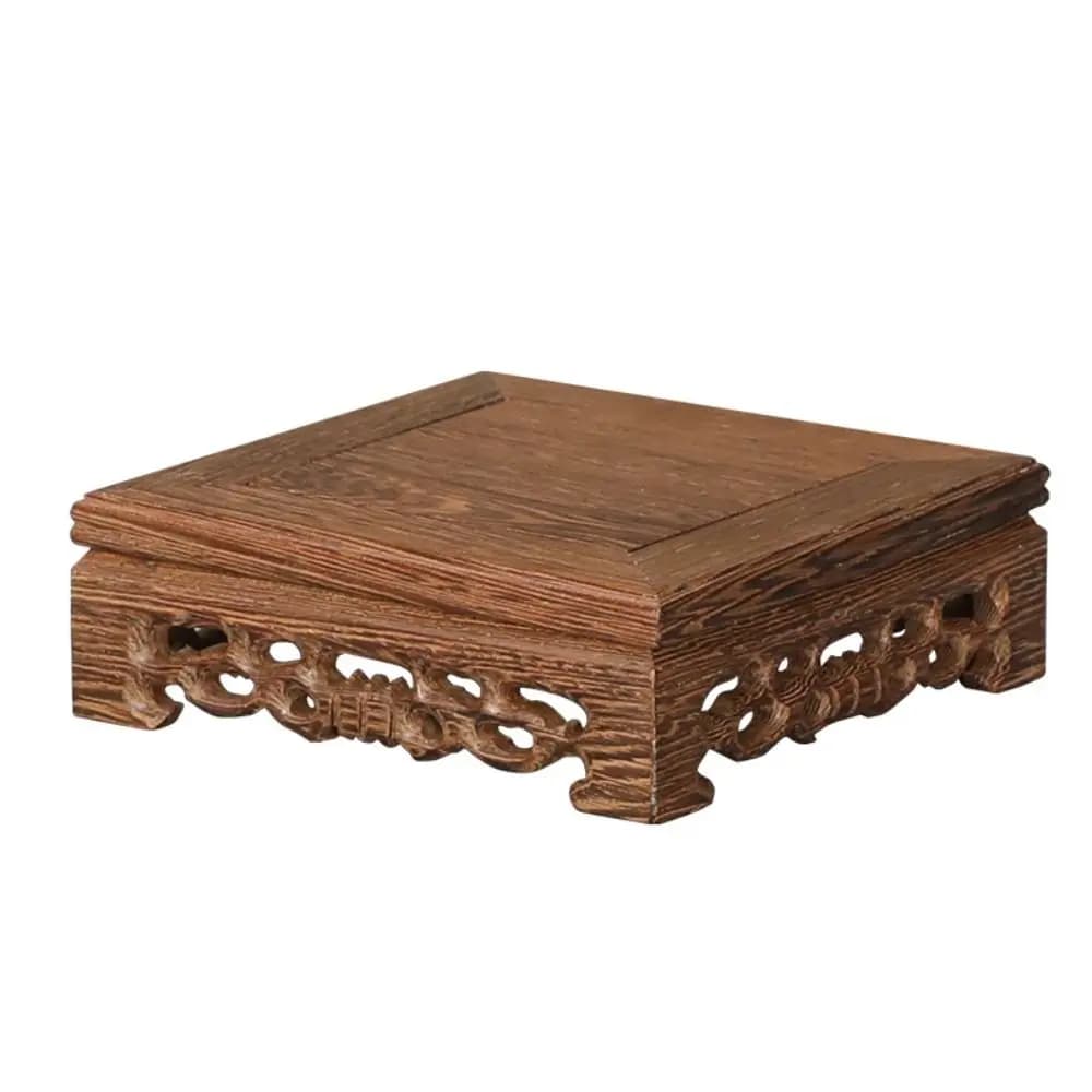 New support for square plants Trays for wooden pots Poggiapiedi Wooden stand Decorations for the house Vase for flower pots Vase