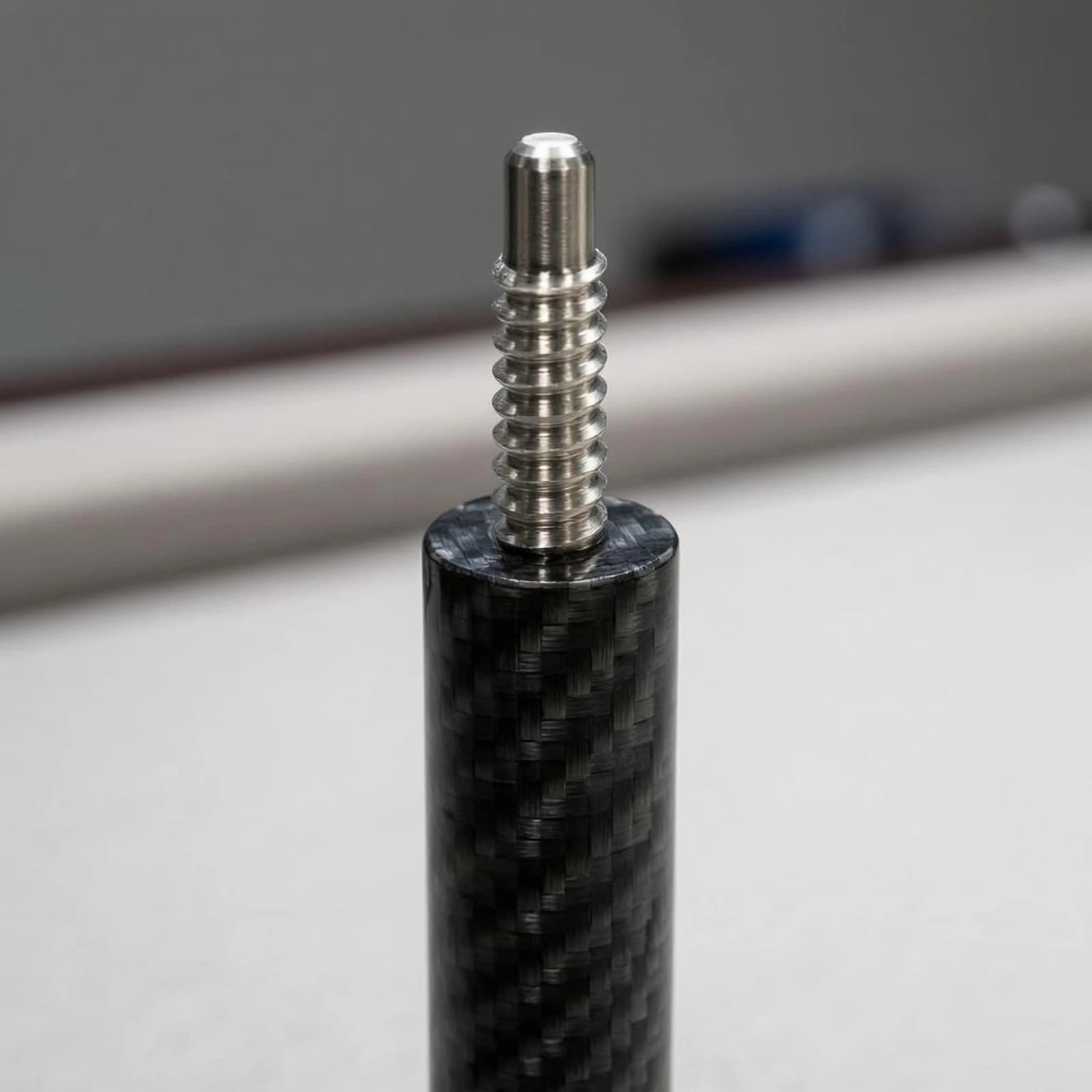 Stable Quick-connect Pool Cue Extender Sports Accessory Carbon Fiber Tressage Twill for Billiard Equipment