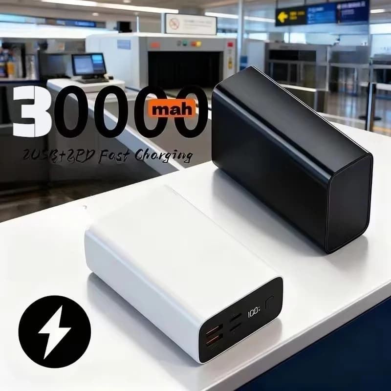 30000mAh, batteria esterna a ricarica rapida per laptop Power Bank PD45W per iPhone Xiaomi Phone Laptop