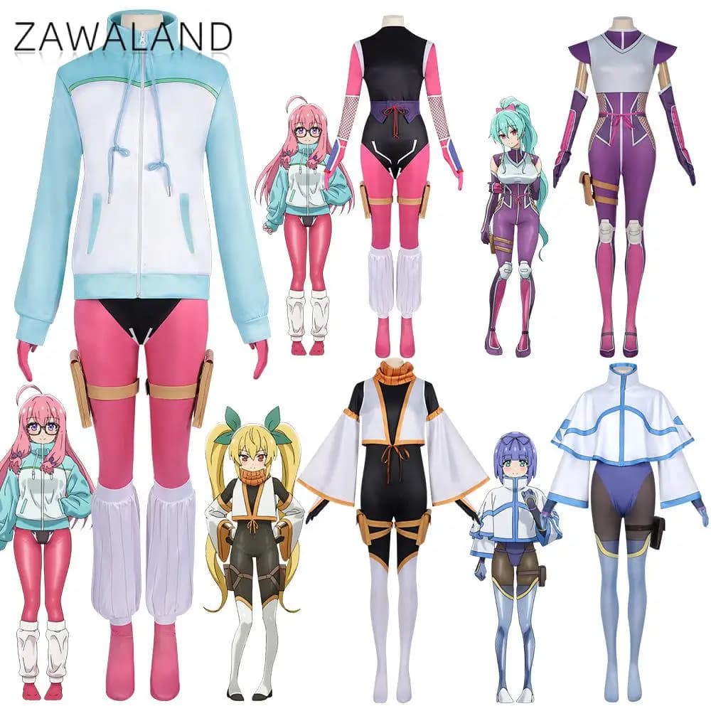 NEET Ninja Girl Cosplay Costume Kanna Izumi Saemu Momochi Catsuit Set Anime Lazy Shinobi Outfit Cute Halloween Party Clothes