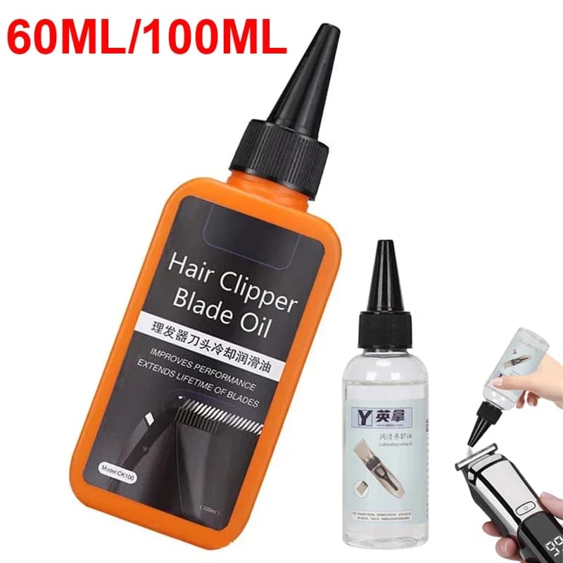 Olio per lama per tagliacapelli 60/100ml Olio per manutenzione rasoio elettrico per rasoio Prevenire la ruggine Olio per tagliacapelli per parrucchiere