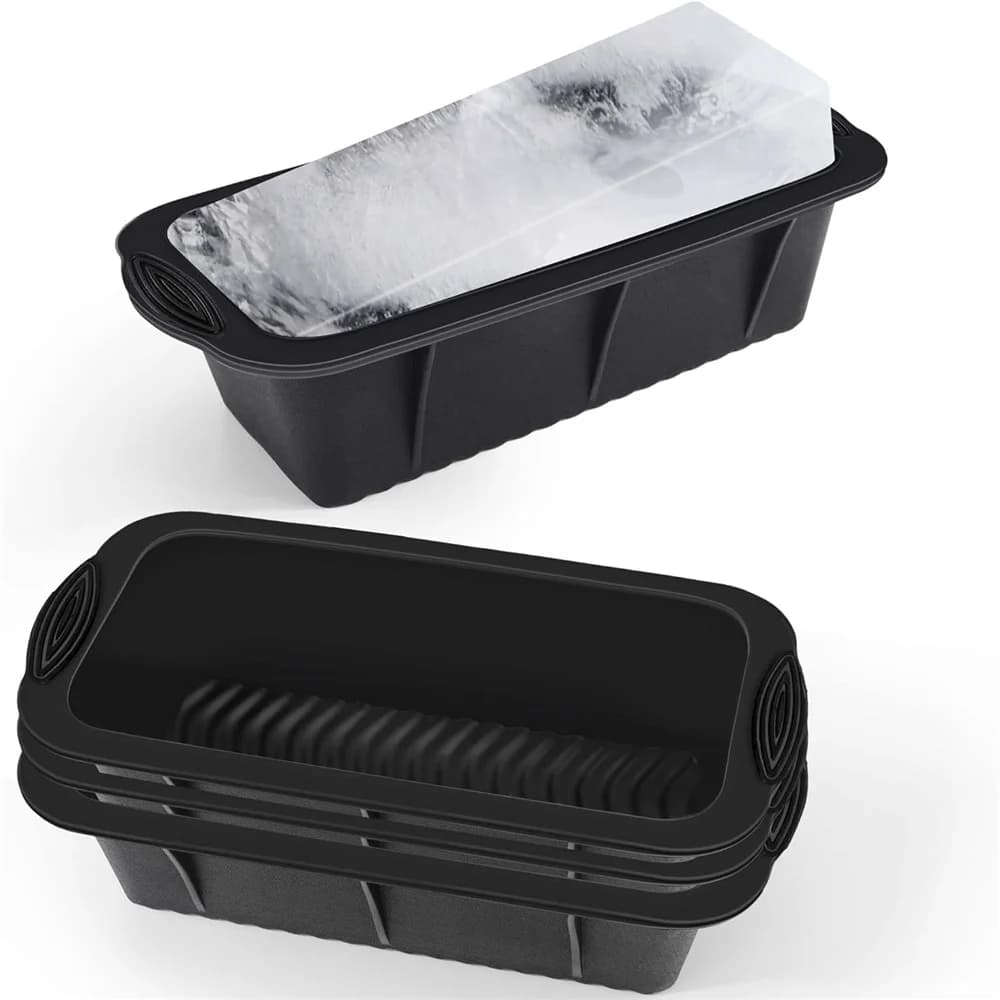 Stampo per vassoio di ghiaccio gigante Jumbo grande cubo di ghiaccio in Silicone per uso alimentare stampo per vassoio rettangolare stampo per cubetti di ghiaccio in Silicone stampi per cubetti di ghiaccio