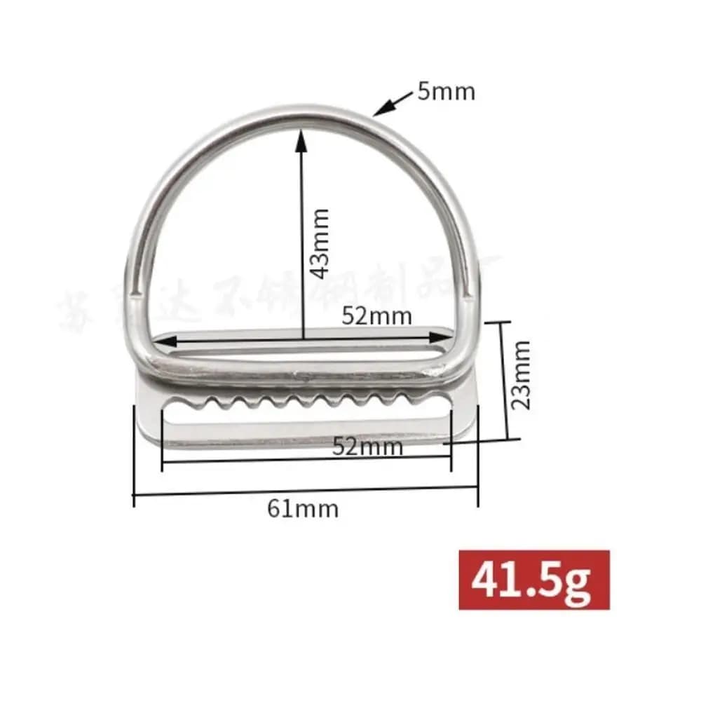 Anello a D per Cintura da Immersione, Fermacintura per Apnea, Anello di Fissaggio per Cintura Porta Pesi
