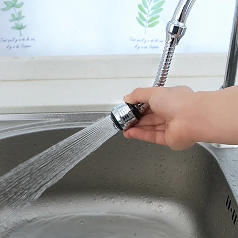 360 ° Extension for Removable Faucet with Double Hydric Saving Mode, Universal Pressure Filter for Kitchen and Bathroom