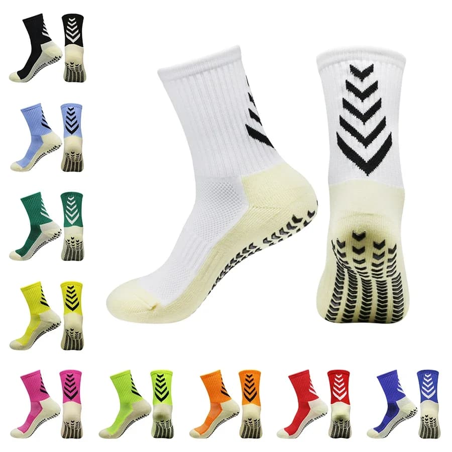 Men Women's Non-Slip Socks Football Basketball Rugby Football Cycling Hiking Tennis Skateboard Athletic Exercise
