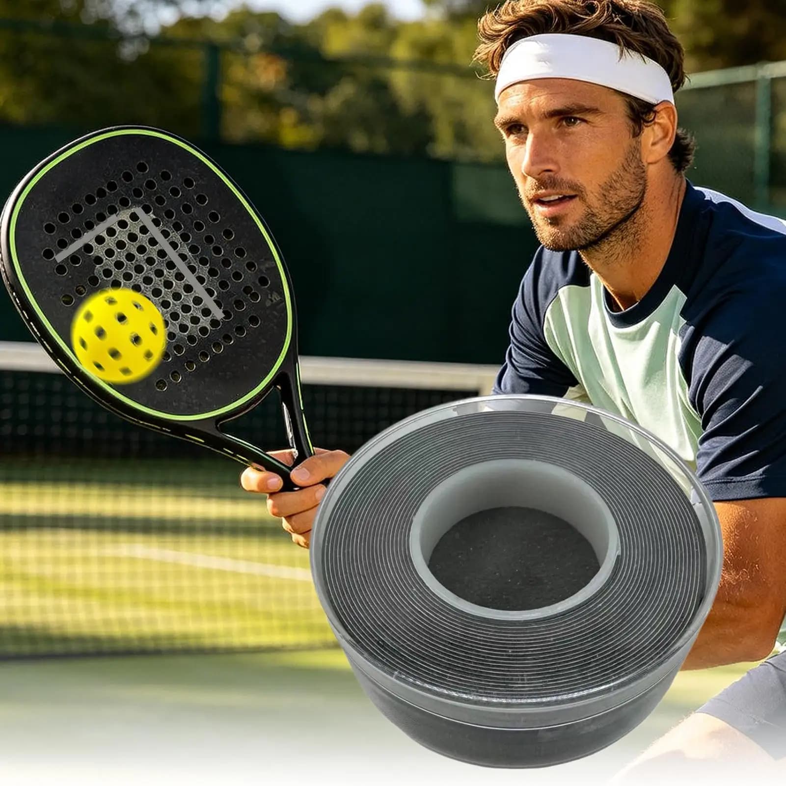 Nastro Adesivo in Tungsteno Pesante Tagliabile per Bilanciamento di Mazze da Golf, Racchette da Tennis, Badminton e Squash - Ottimizzazione Precisa