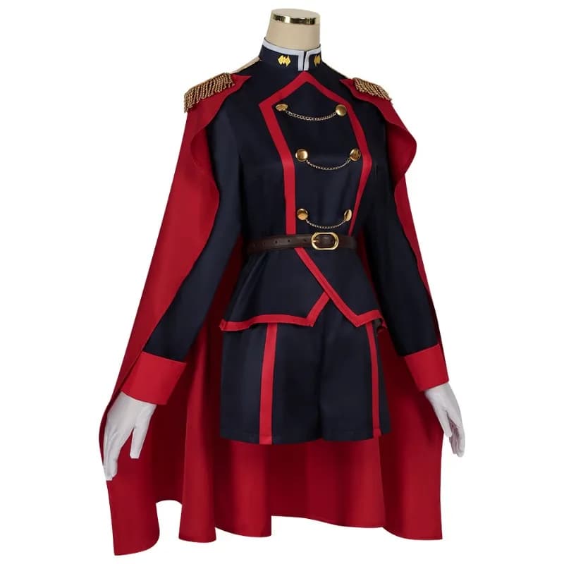 Mato Seihei no Slave Ren Yamashiro Cosplay Costume | Full Set Cape Coat Shorts Gloves for Halloween Anime Convention 2026