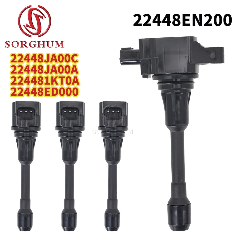 4 bobine di accensione per Infiniti FX50 M56 Rogue Sentra Versa Nissan X-TRAIL (T31) Altima 22448-1KT0A 22448-ED000 22448EN200
