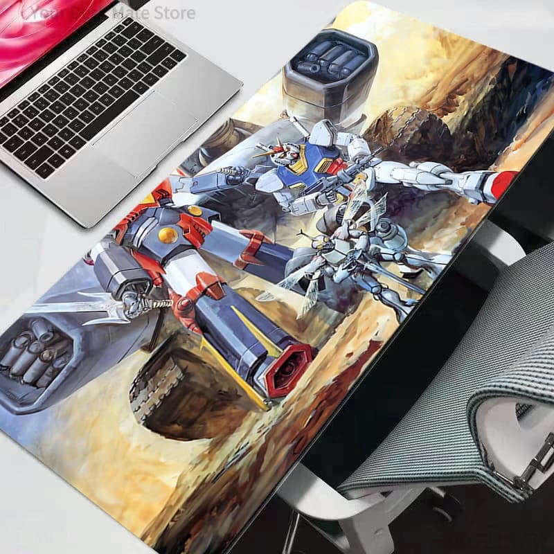 Tappetino per mouse Kawaii Accessori da gioco Notbook Computer Mobile Suit Gundam Speed Mini Pc Gamer Tappetino per tastiera Tappetino per mouse