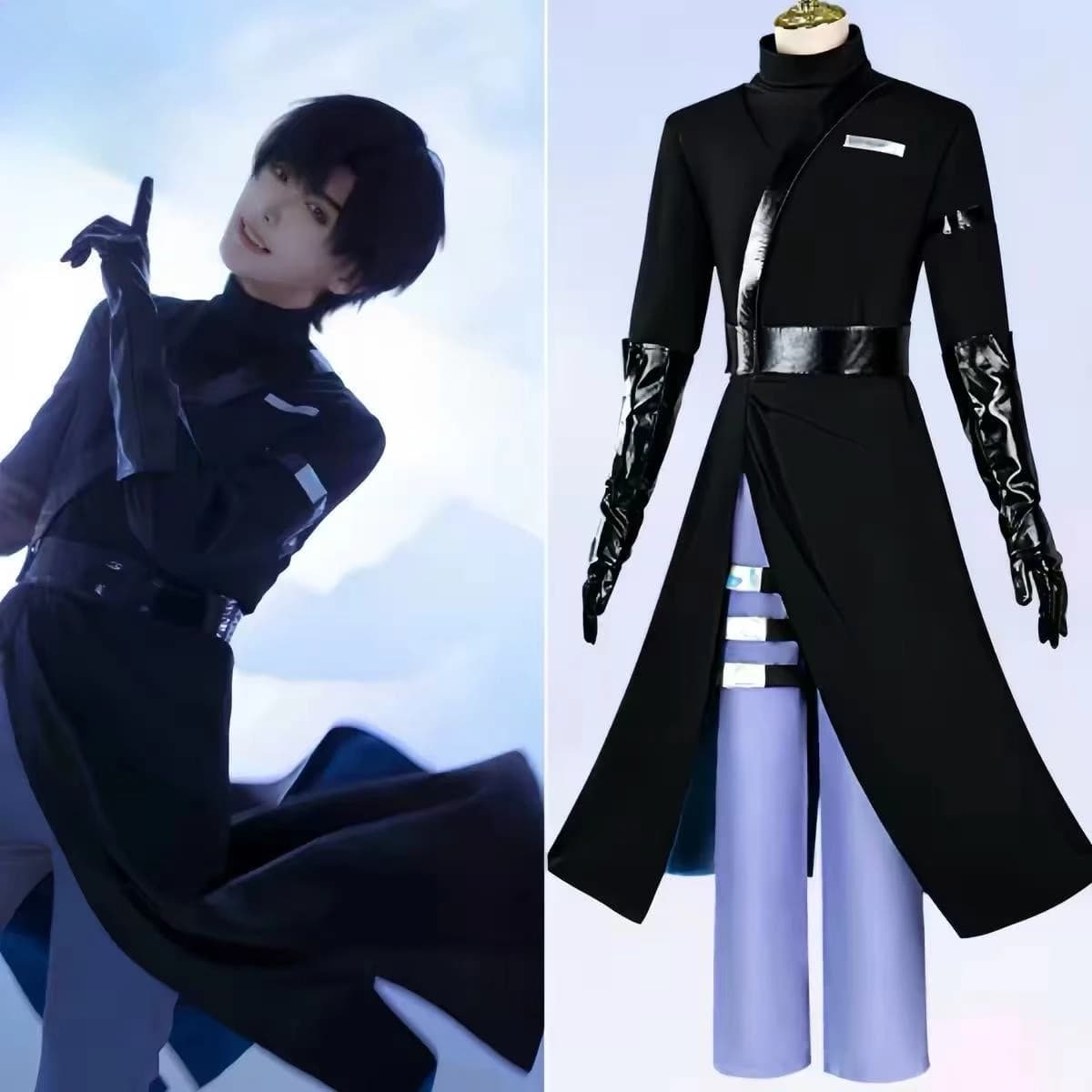 Game Alien Stage Ivan Till Cosplay Costume Jacquard Fabric Coat Pants Belt Full Set Cos Convention Halloween Christmas Outfit