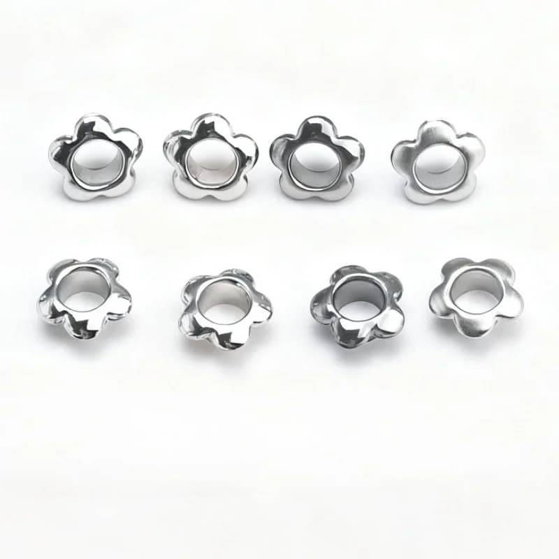 160Pcs Flower Eyelets, for PU Leather Notebook Side Decor, Scratch-Resistant, Premium Journal Accessories