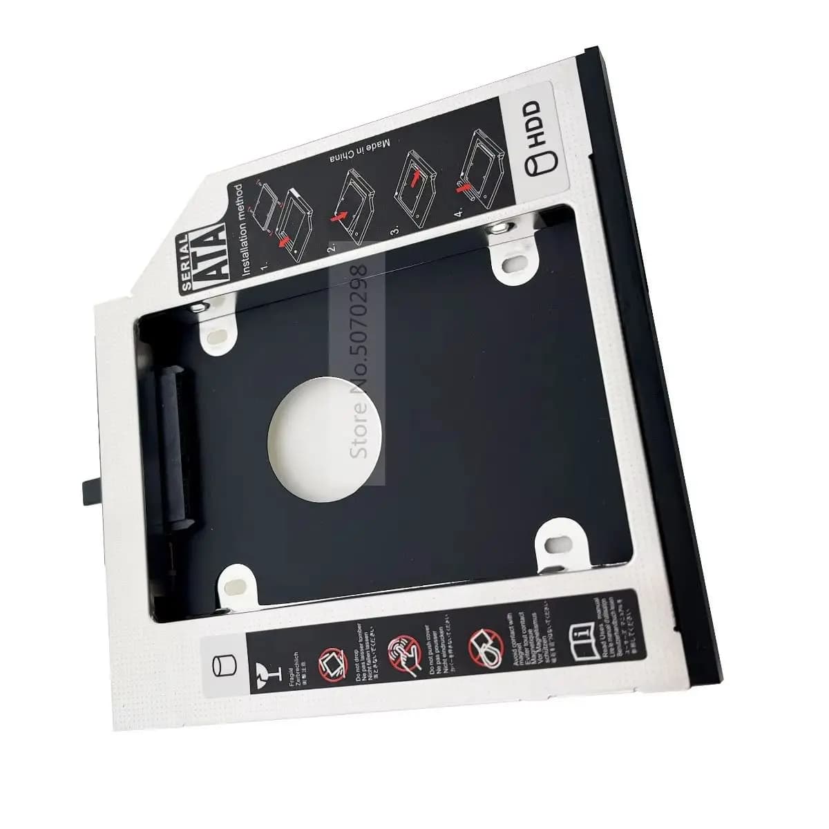 Caddy per disco rigido/SSD da 2,5 pollici SATA con pannello frontale per IBM Lenovo ThinkPad T430 W430 T530 W530 T430i R400 R500